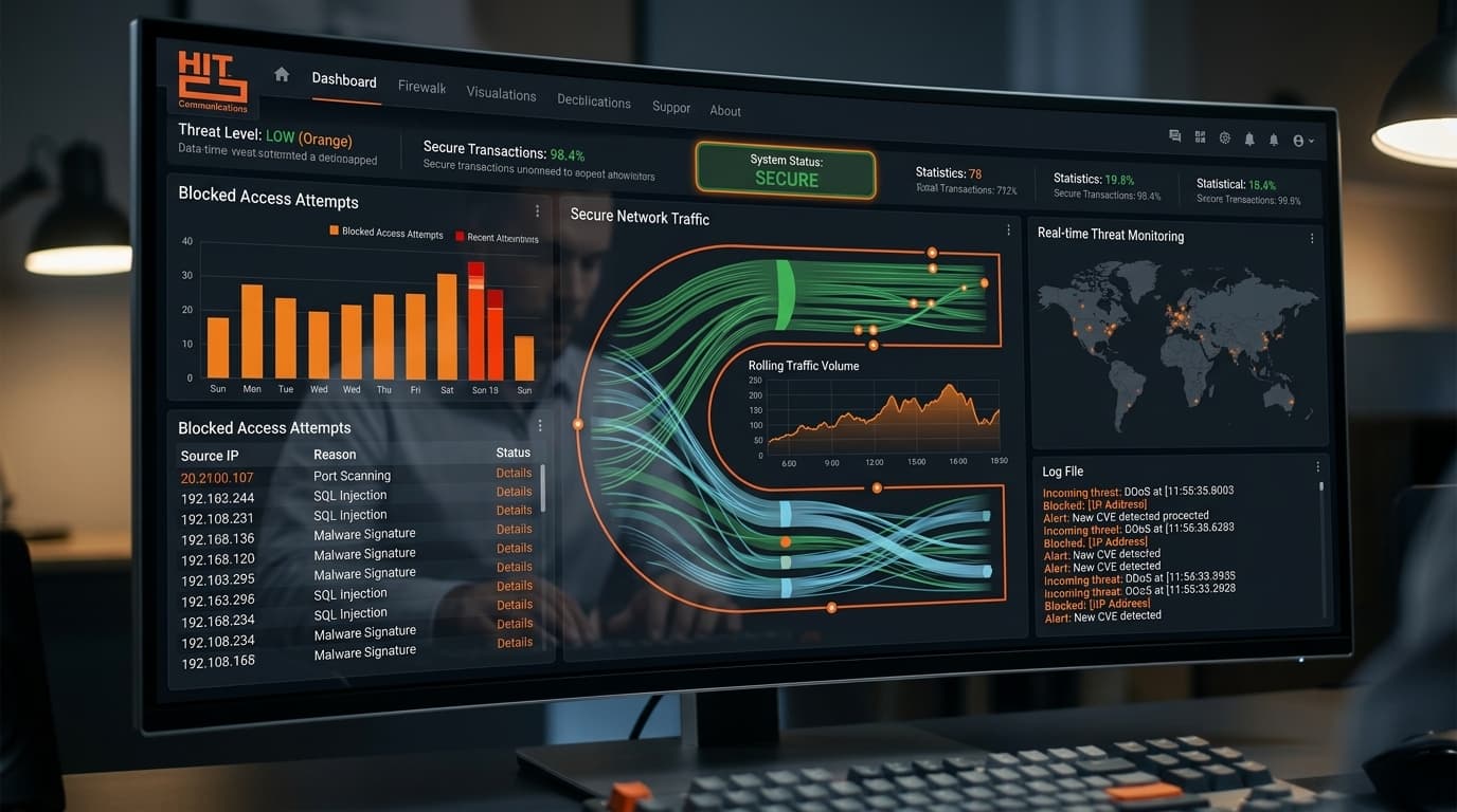 Monitoreo de tráfico, métricas en tiempo real y reportes ejecutivos para su equipo directivo