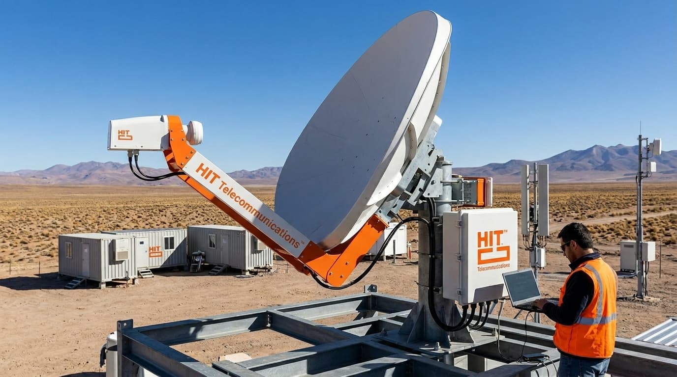 Conectividad satelital para zonas remotas, campamentos y proyectos de campo