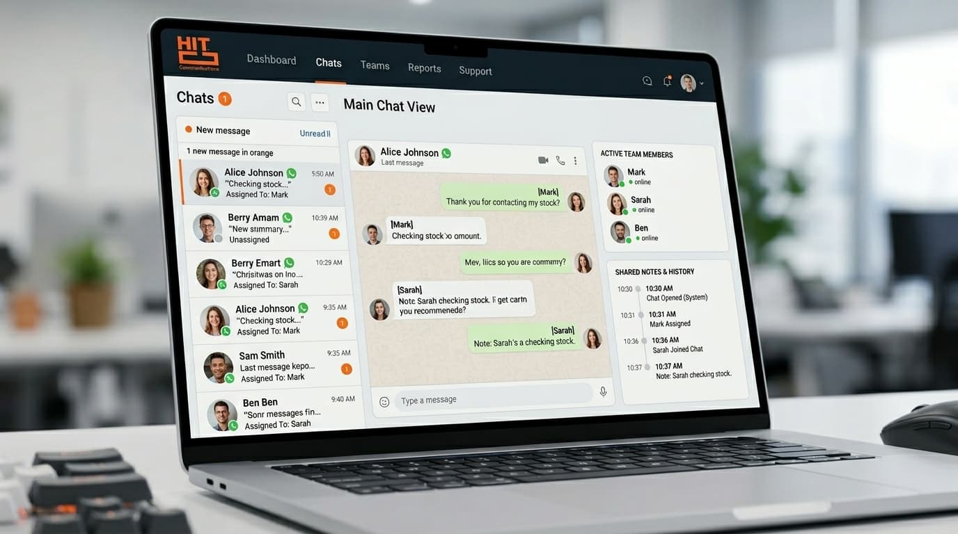 Alcance de una solución WhatsApp Business multiusuario